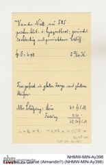 Etiketten zu Granat (Almandin?) (NHMW-MIN-Ay398)